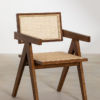 Handcrafted Solid Teak Wood Lounge Chair with Rattan Seat and Backrest for Stylish Indoor Living Spaces Handcrafted Solid Teak Wood Lounge Chair with Rattan Seat and Backrest for Stylish Indoor Living Spaces