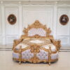 King Furniture Baroque Classic Bed: 100% Premium Gold-Carved Luxury
