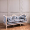 La Maison London French Louis Style Sofa – Premium White Carved Wood