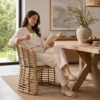 Gabby Libby Natural Rattan Dining Chair: Elegance & Comfort 100%