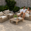VIG Furniture Renava Palisades Outdoor Beige Wicker Sofa Set – 100% Premium Comfort