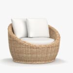 Pottery Barn Huntington Wicker Swivel Outdoor Lounge – 100% Hand-Woven Comfort