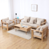 Premium Modern Sofa Set 4 Pieces – Solid Wood Living Room Collection