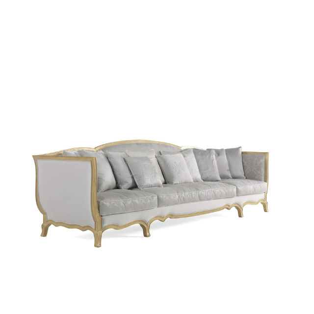 Premium Classic Luxury Sofa 3 Seater Gold Frame Elegant Design 1 1 3