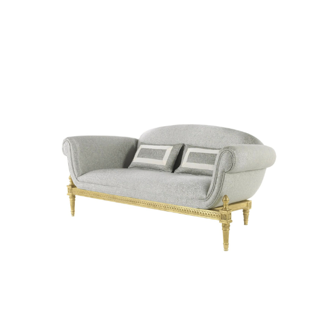 Premium Enigma Jumbo Sofa Two Seat – 100% Carved Wood Base 5 2 1