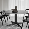 Premium Modern Black Dining Table Set – 4 Scandinavian Chairs Premium Modern Black Dining Table Set – 4 Scandinavian Chairs