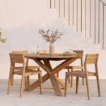 Premium Indonesian Wooden Dining Set – 1 Complete Set