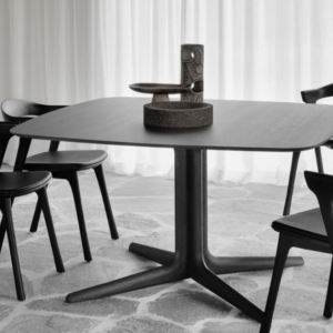 Premium Modern Black Dining Table Set – 4 Scandinavian Chairs 12 3 14