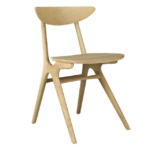 Premium Scandinavian Dining Chair – Natural Oak Finish Top Choice