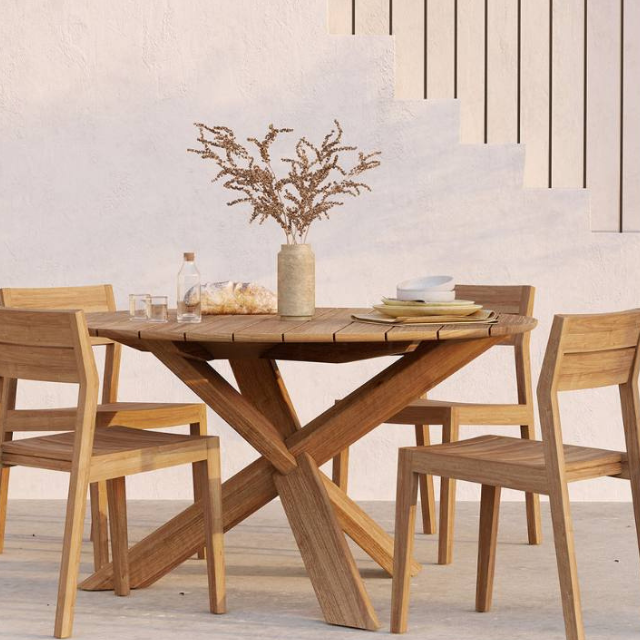 Premium Indonesian Wooden Dining Set – 1 Complete Set 6 3 8