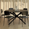 Premium Modern Round Dining Table Set – 4 Contemporary Chairs Premium Modern Round Dining Table Set – 4 Contemporary Chairs