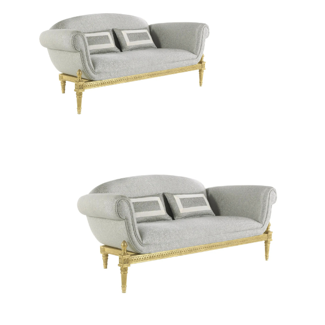 Premium Enigma Jumbo Sofa Two Seat – 100% Carved Wood Base 6 5 1
