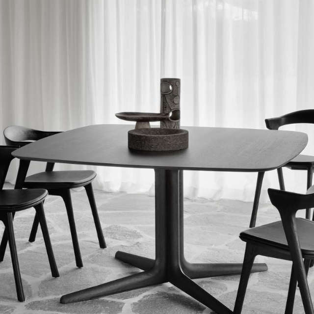 Premium Modern Black Dining Table Set – 4 Scandinavian Chairs 2 5 14