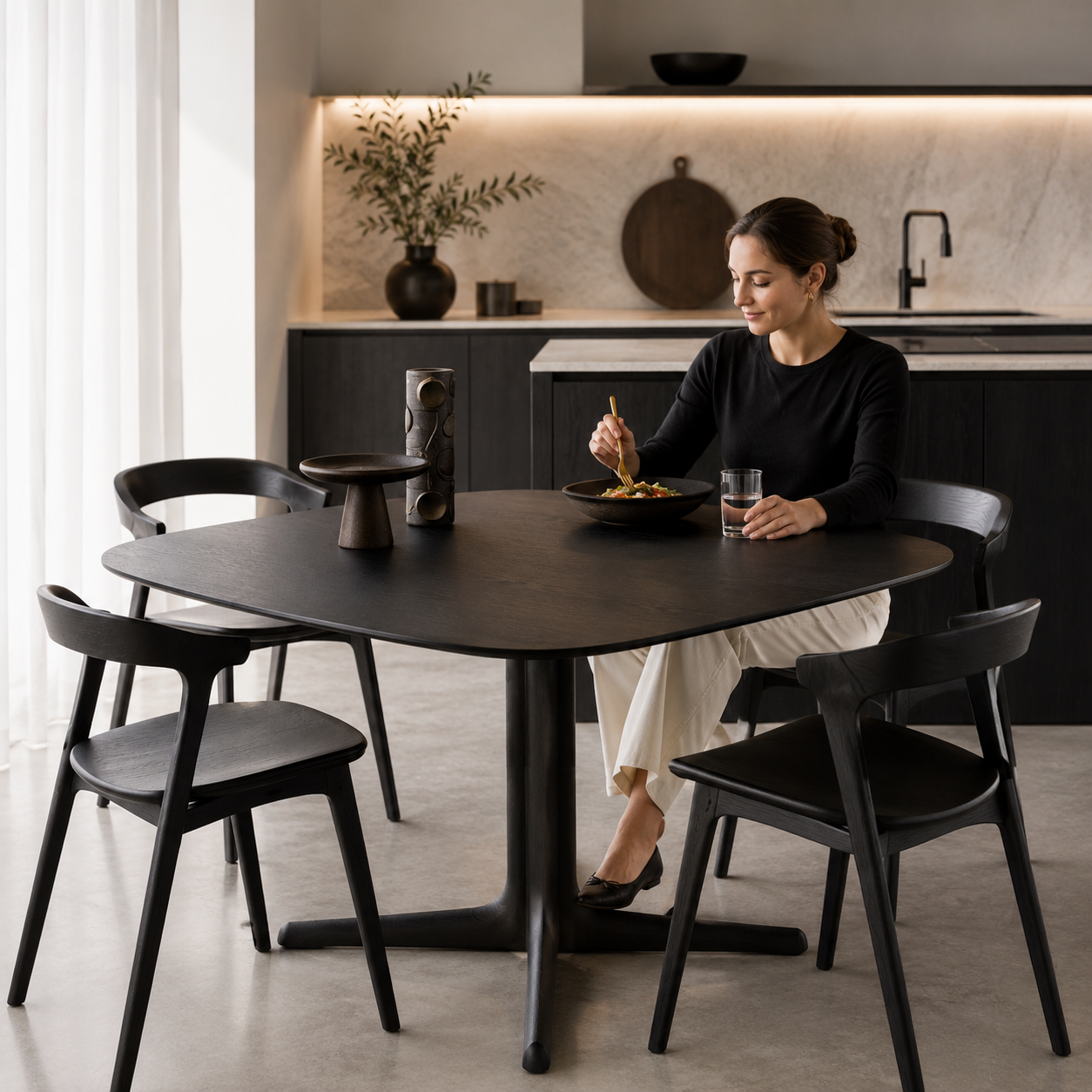 Premium Modern Black Dining Table Set – 4 Scandinavian Chairs 3 559a5520 e9f7 4a77 a178 dd16544f0dc2