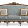 Royal Classic Sofa – Premium Gold Leaf 3-Seater Set