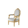 Jumbo Bouquet Classic Luxury Armchair – Premium Gold Leaf Edition
