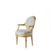 Premium Dame Classic Chair – Gold Leaf Finish 1 Set