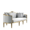 Premium Classic Sofa Annecy Loveseat – 1 Set Gold Frame