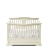 Premium Wooden Baby Crib – Elegant White Curved Panel Design Premium Wooden Baby Crib – Elegant White Curved Panel Design