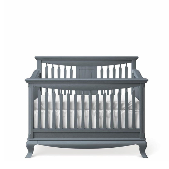 Premium Traditional Wooden Baby Crib with Decorative Spindles – 1 Set 4 2 17