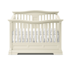 Premium Wooden Baby Crib – Elegant White Curved Panel Design 10 3 19
